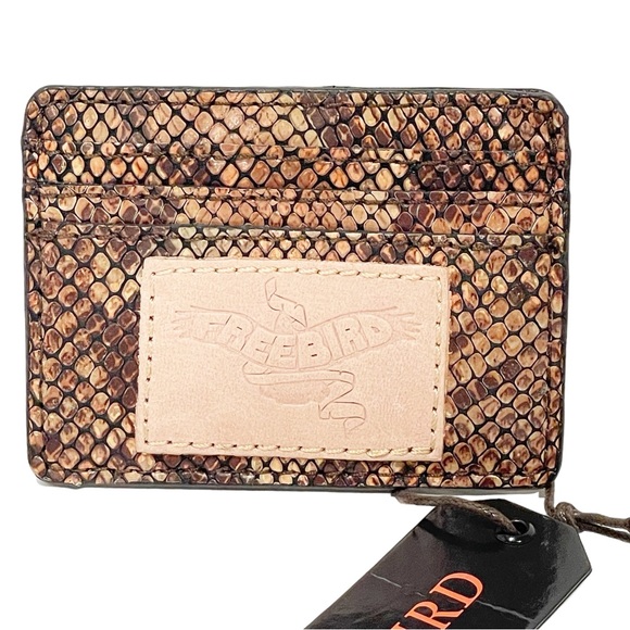 freebird Handbags - Freebird Pink Snake Credit Card CC WALLET Multi Slot NEW